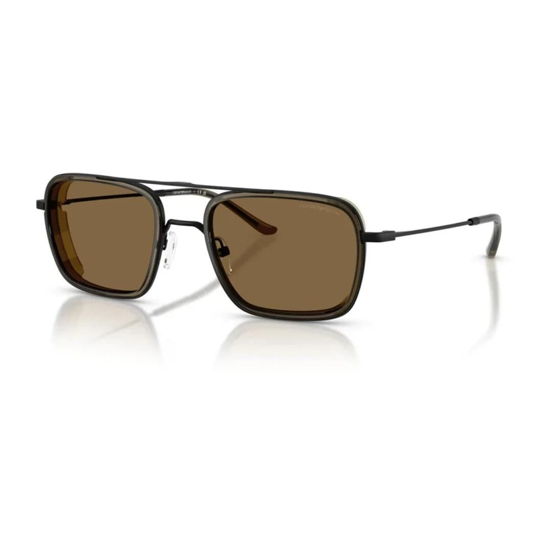Emporio Armani 2162 Sunglasses 300171 - Black - Dark Green Men Square