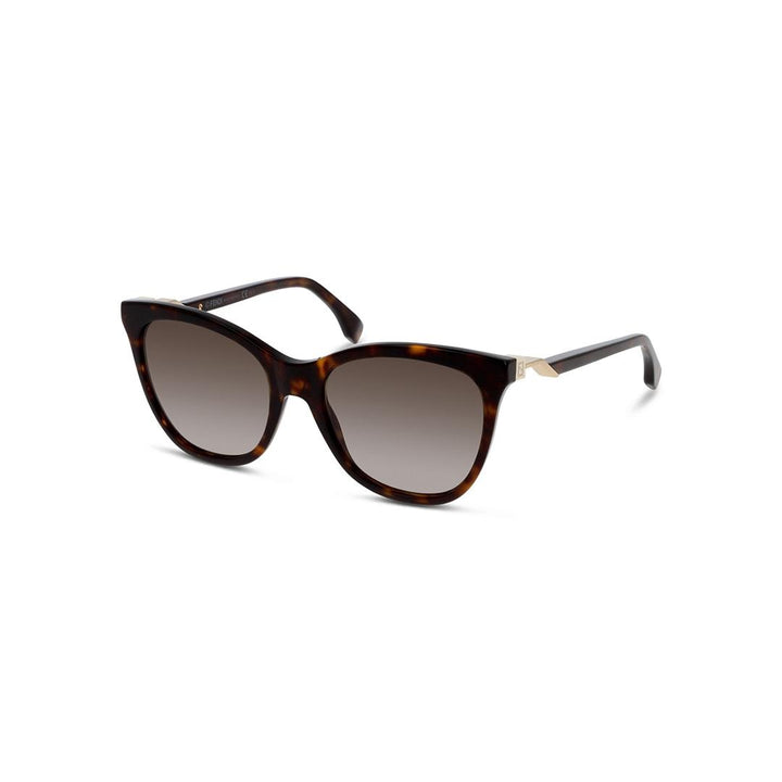 -SUNG-FF0200S-086-HA-55 Cat Eye Sunglasses with Brown Actual Lens - 55 X 19 X 140 Mm