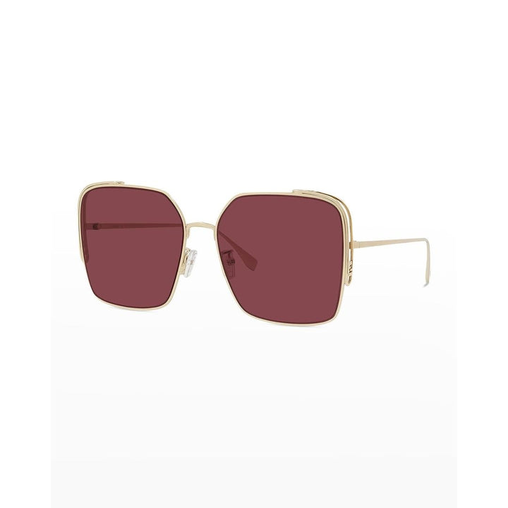 Women's O'Lock 59MM Square Sunglasses - Shiny Gold Bordeaux