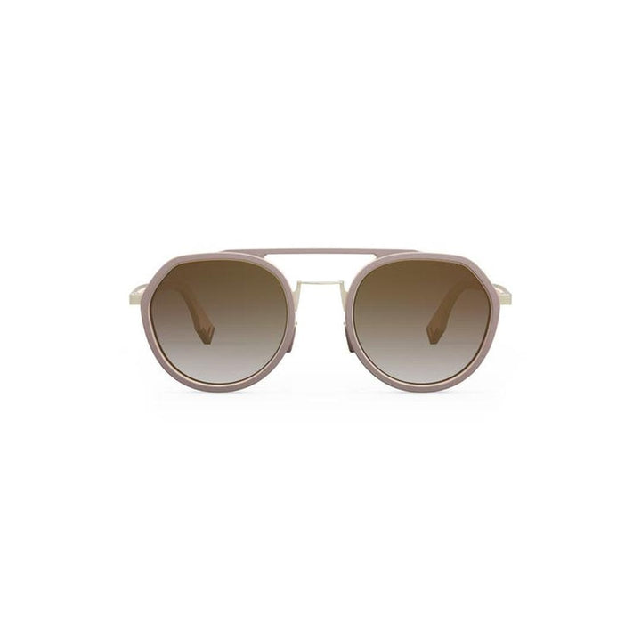 Fendi Brown Pink Gradient Pilot Mens Sunglasses FE40040U 73G 51
