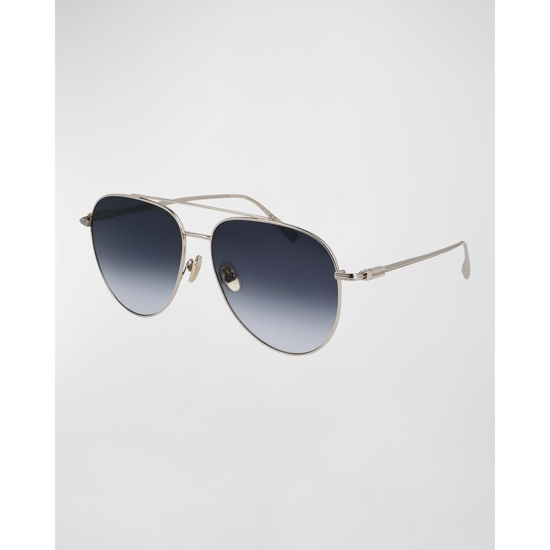 Salvatore Ferragamo SF 308S 715 Men's Sunglasses Gold Size 61