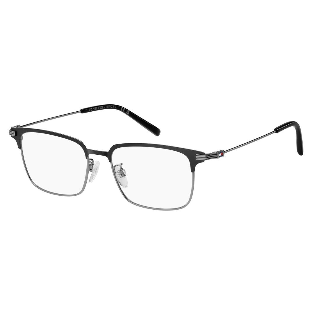 Tommy Hilfiger TH 2235/F Asian Fit TI7 Men's Eyeglasses Black Size 53 - Blue Light Block Available