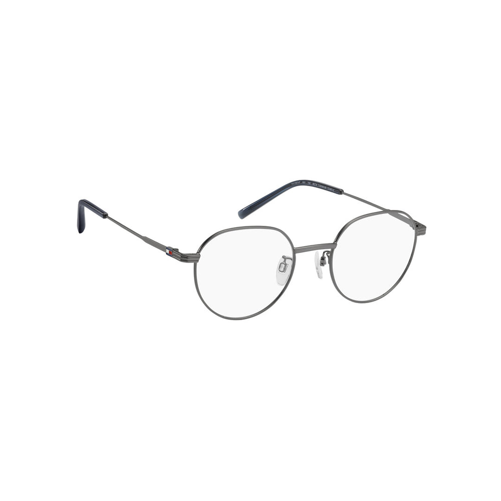 TOMMY HILFIGER OPTICAL FRAMES TH2301/F ROUND GEOMETRICAL TITANIUM ALLOY MATTE RUTHENIUM For MAN 51-21-150