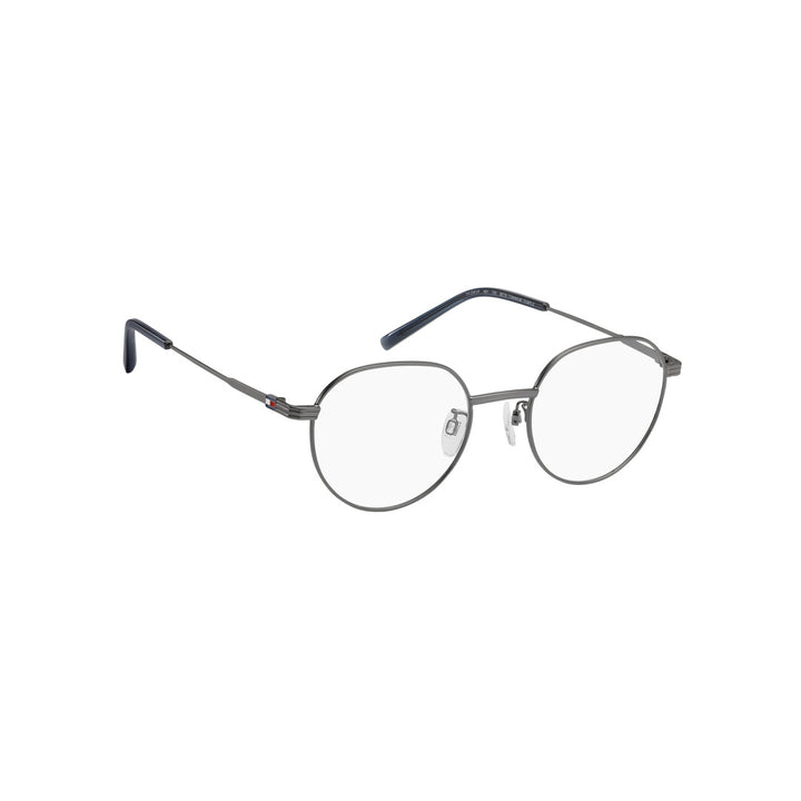 TOMMY HILFIGER OPTICAL FRAMES TH2301/F ROUND GEOMETRICAL TITANIUM ALLOY MATTE RUTHENIUM For MAN 51-21-150