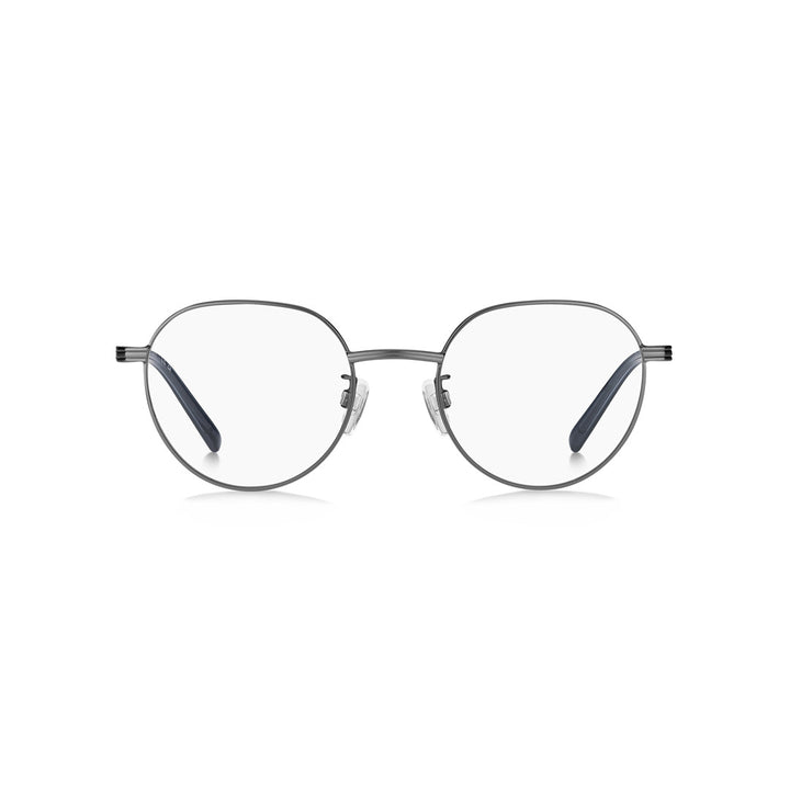 TOMMY HILFIGER OPTICAL FRAMES TH2301/F ROUND GEOMETRICAL TITANIUM ALLOY MATTE RUTHENIUM For MAN 51-21-150