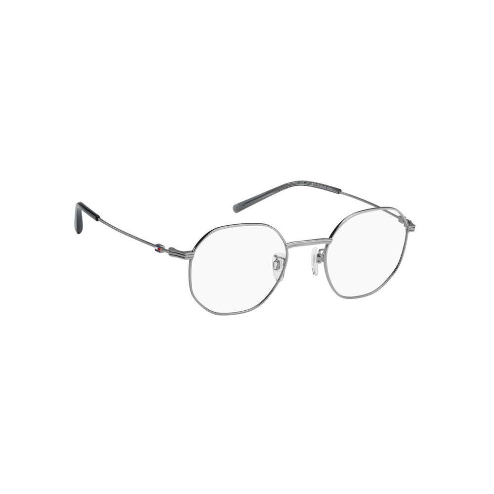 TOMMY HILFIGER OPTICAL FRAMES TH2359/F ROUND GEOMETRICAL TITANIUM ALLOY RUTHENIUM For MAN 51-22-150