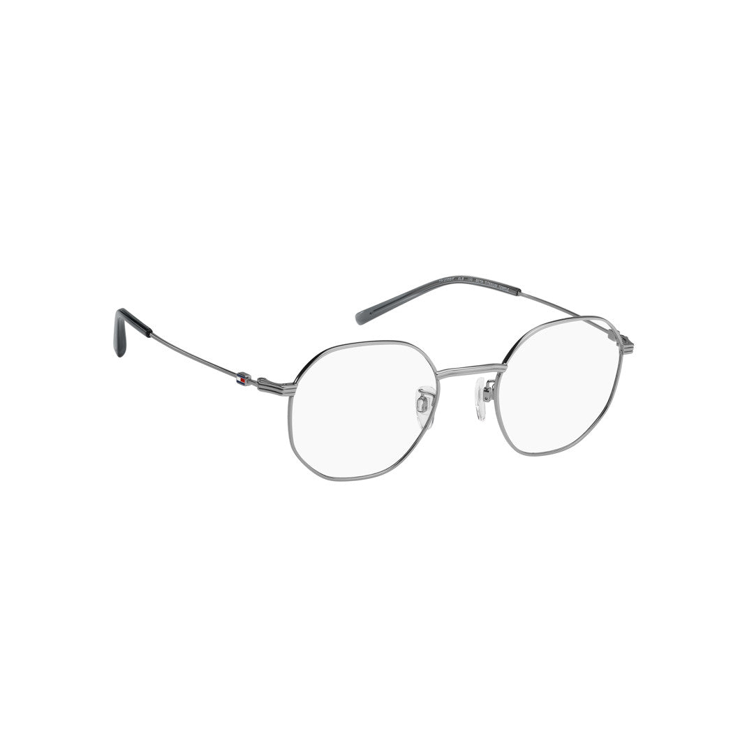 TOMMY HILFIGER OPTICAL FRAMES TH2359/F ROUND GEOMETRICAL TITANIUM ALLOY RUTHENIUM For MAN 51-22-150