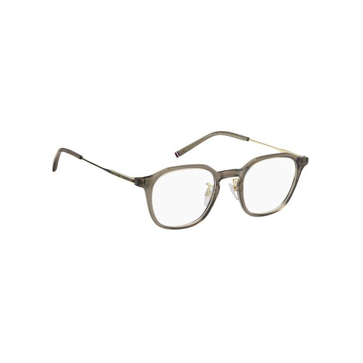 TOMMY HILFIGER OPTICAL FRAMES TH2362/F SQUARE GEOMETRICAL TITANIUM ALLOY BEIGE For MAN 50-22-150