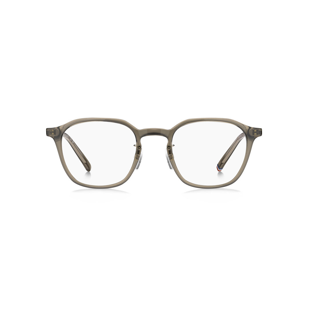 TOMMY HILFIGER OPTICAL FRAMES TH2362/F SQUARE GEOMETRICAL TITANIUM ALLOY BEIGE For MAN 50-22-150