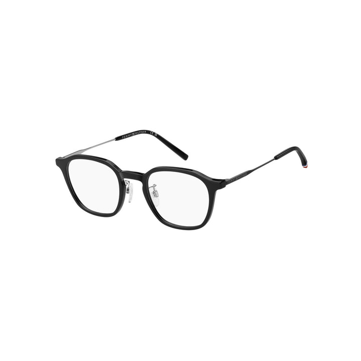 TOMMY HILFIGER OPTICAL FRAMES TH2362/F SQUARE GEOMETRICAL TITANIUM ALLOY BLACK For MAN 50-22-150