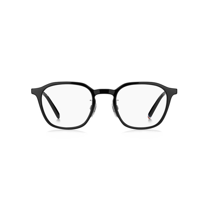 TOMMY HILFIGER OPTICAL FRAMES TH2362/F SQUARE GEOMETRICAL TITANIUM ALLOY BLACK For MAN 50-22-150