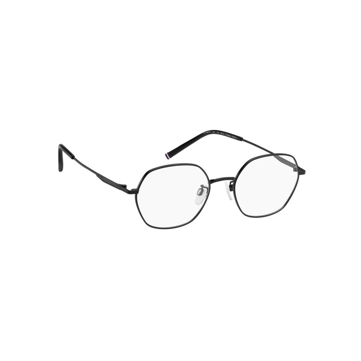 TOMMY HILFIGER OPTICAL FRAMES TH2367/F SQUARE GEOMETRICAL TITANIUM ALLOY MATTE BLACK For MAN 52-19-150