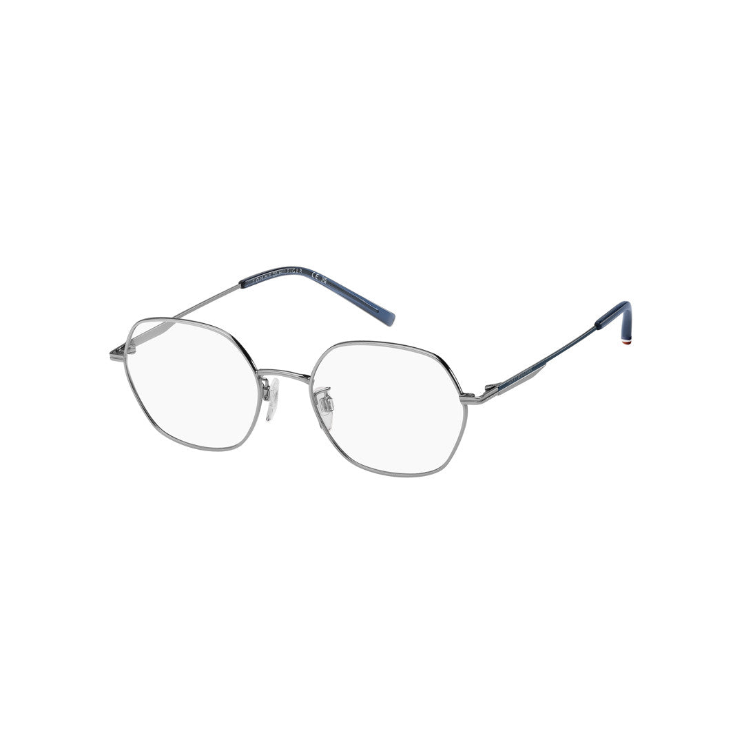 TOMMY HILFIGER OPTICAL FRAMES TH2367/F SQUARE GEOMETRICAL TITANIUM ALLOY RUTHENIUM For MAN 52-19-150