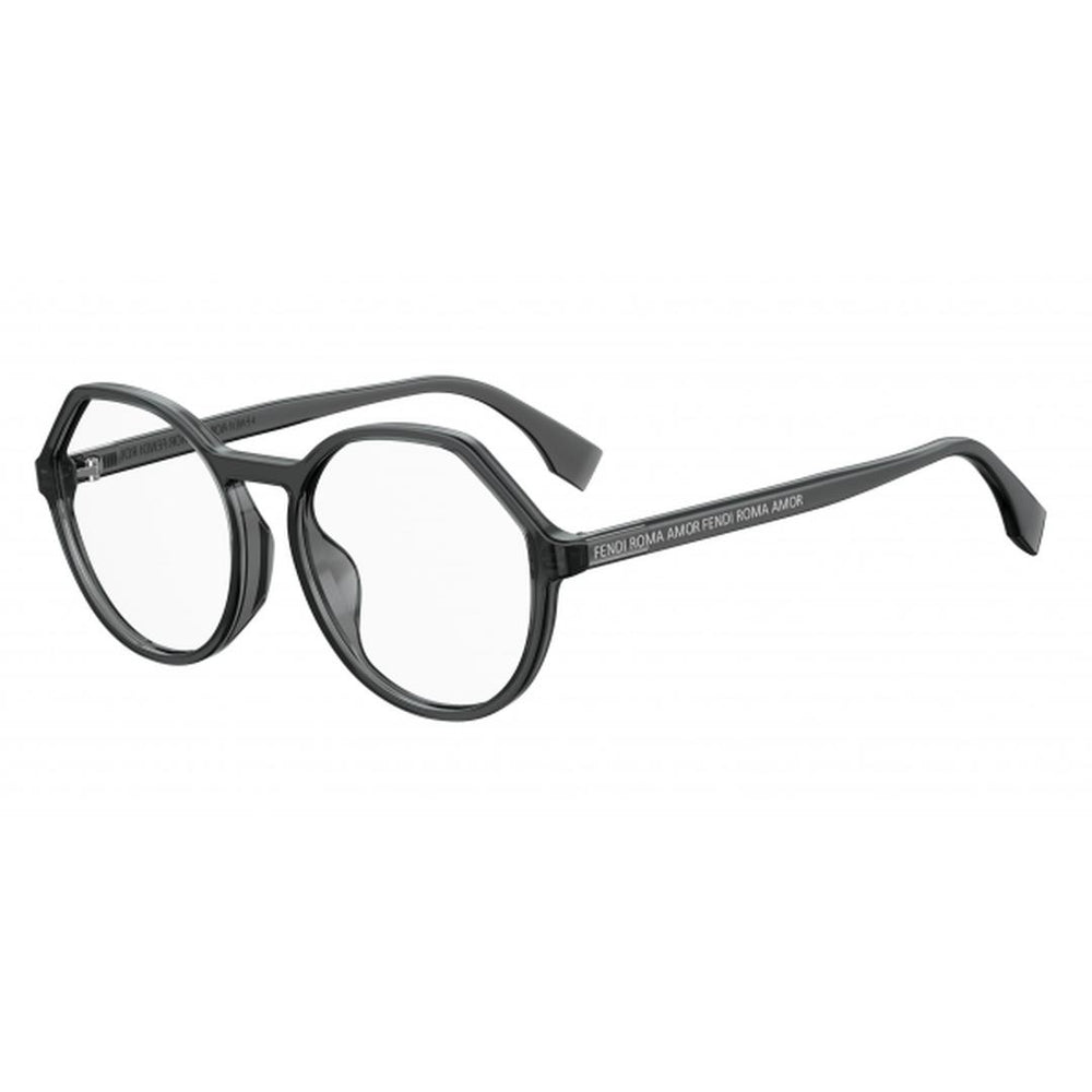 Fendi Roma Amor Eyeglasses FF0398F KB7 Transparent Gray 53mm 398