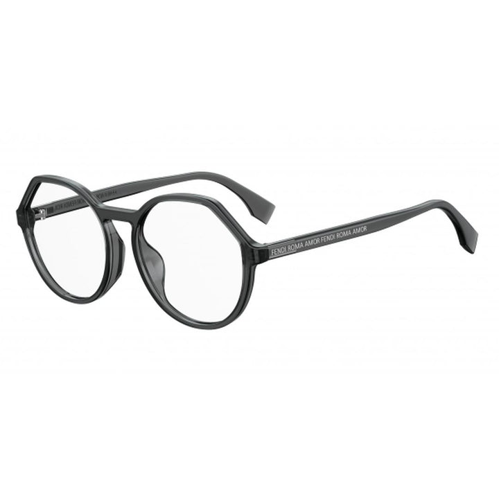 Fendi Roma Amor Eyeglasses FF0398F KB7 Transparent Gray 53mm 398