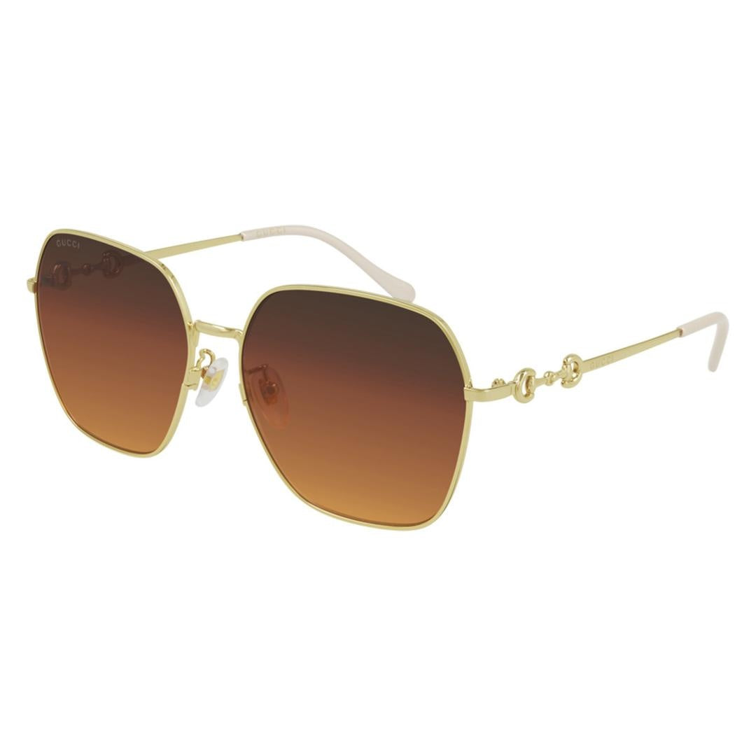 Gucci GG0882SA Asian Fit 004 Women’s Sunglasses Gold Size 60 - Free RX Lenses