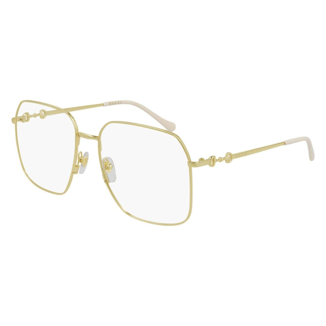 Gucci, Glasses, Unisex, Yellow, Size: 57 MM Stylish Eyewear Model Gg0952O