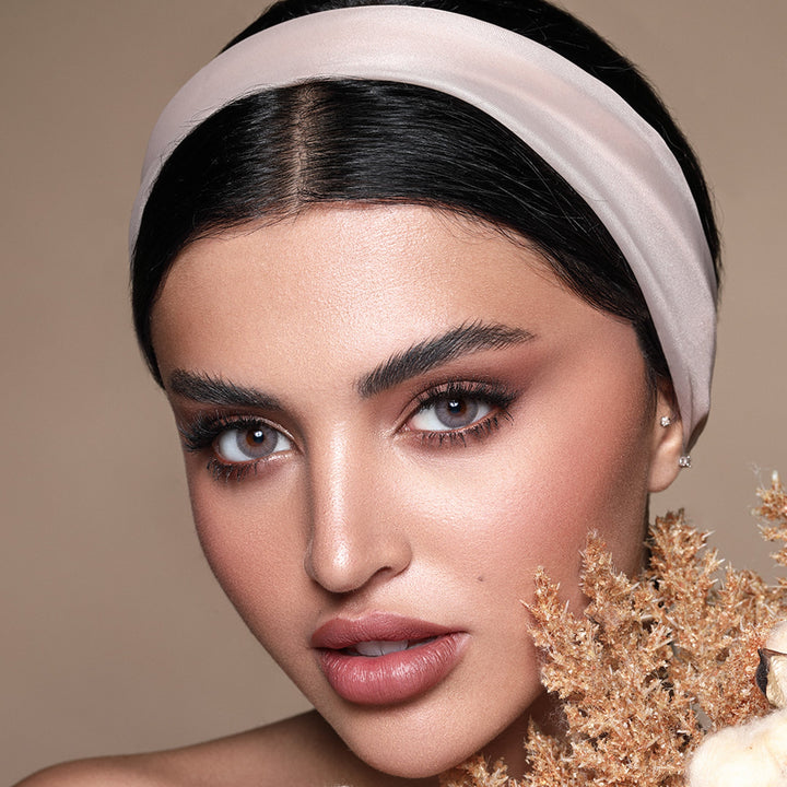 Bella  Elite Monthly Colored Contact Lenses - Grey Beige