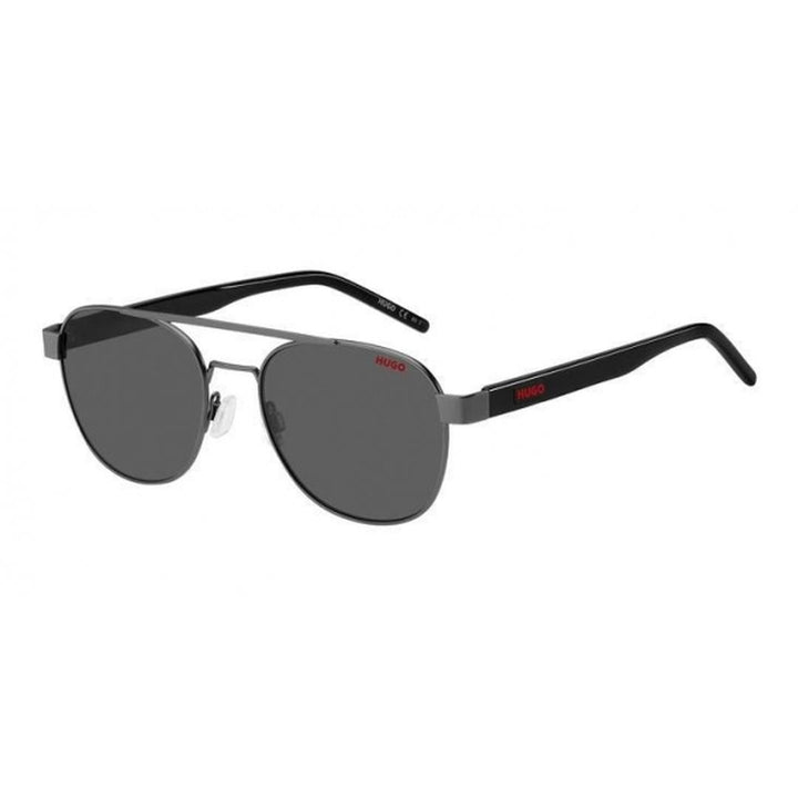 Matte Dark Sunglasses with Grey Lenses