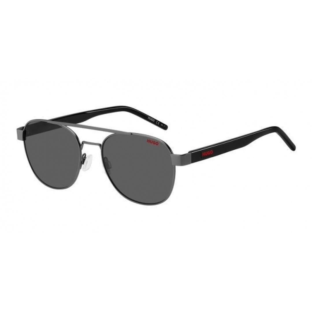 Matte Dark Sunglasses with Grey Lenses