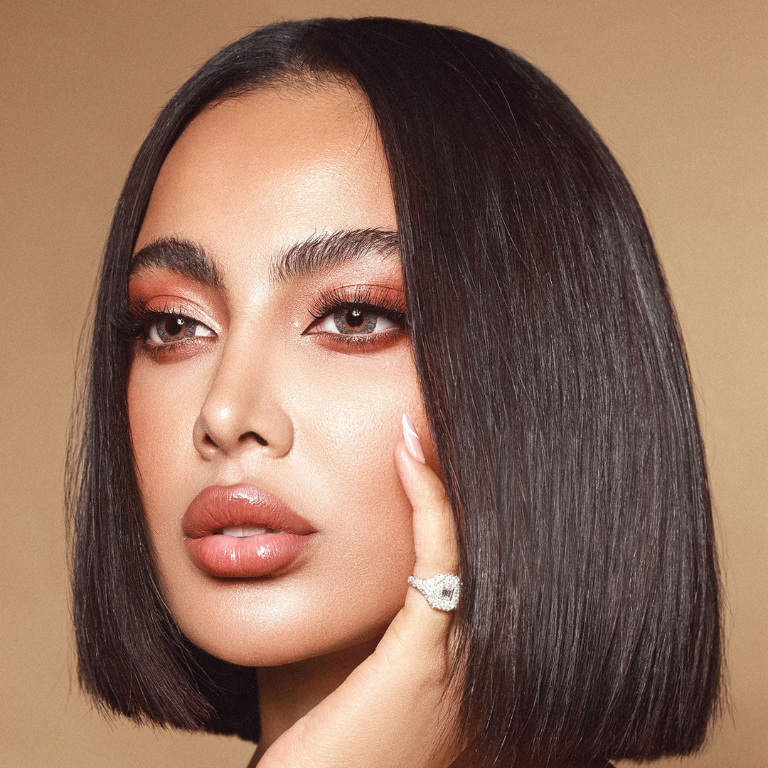 Amara Monthly Colored Contact Lenses - Creme Brulee