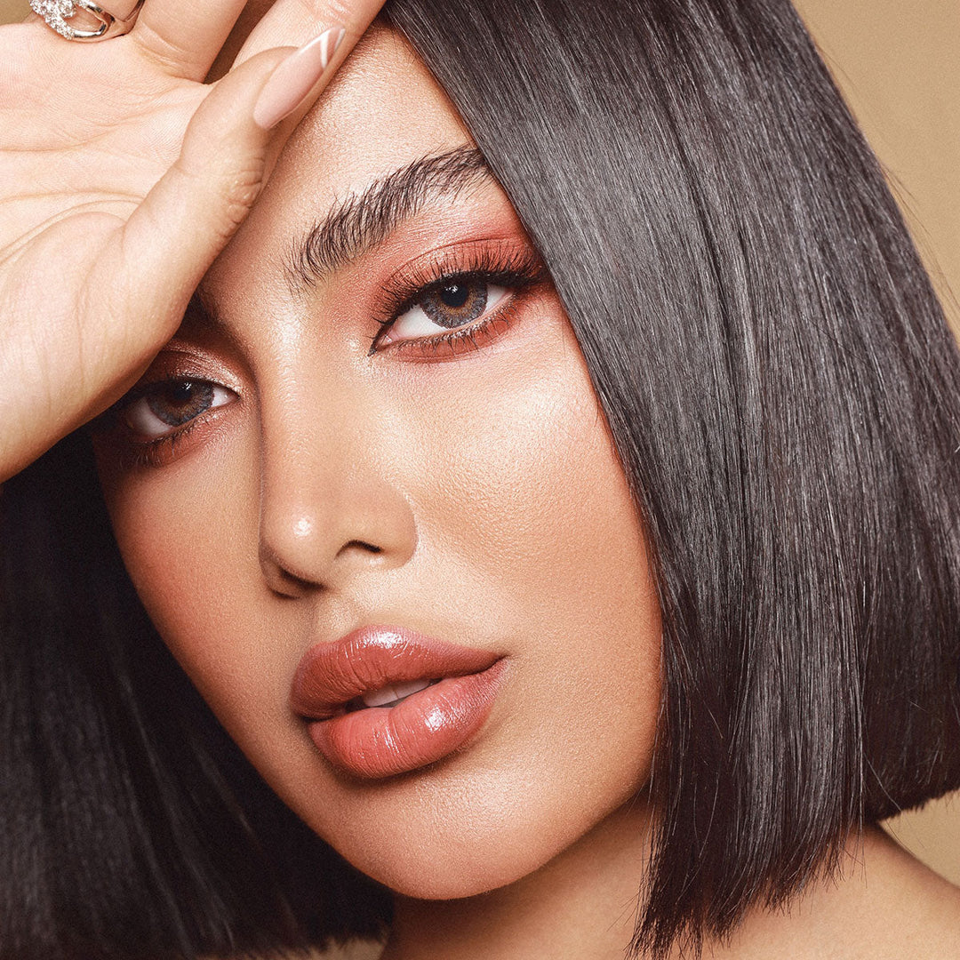 Amara Monthly Colored Contact Lenses - Creme Brulee