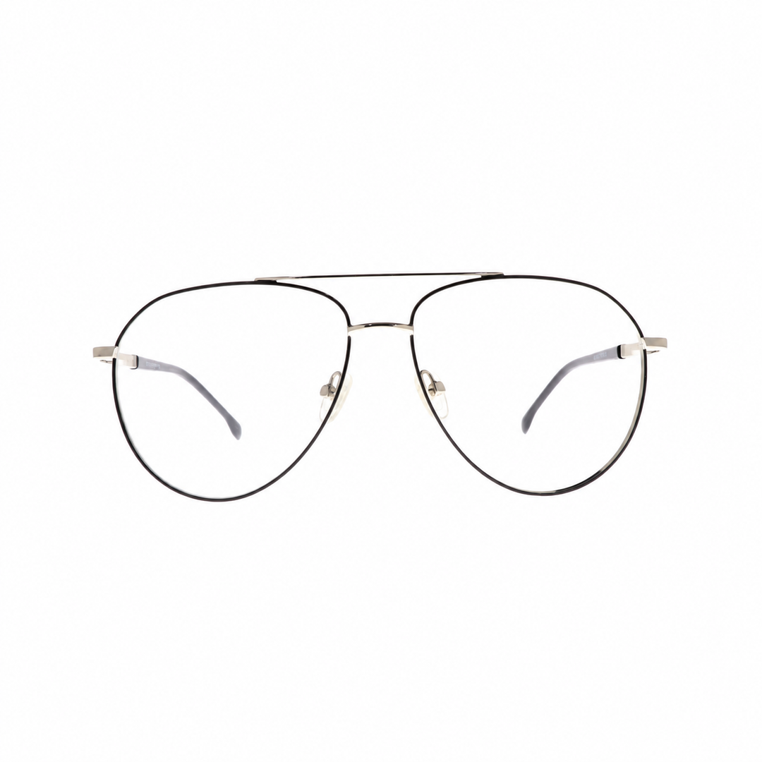 Joy Style For Unisex Metal Eyeglasses Aviator Shape 56 0818c6 Black Silver