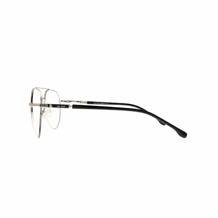 Joy Style For Unisex Metal Eyeglasses Aviator Shape 56 0818c6 Black Silver