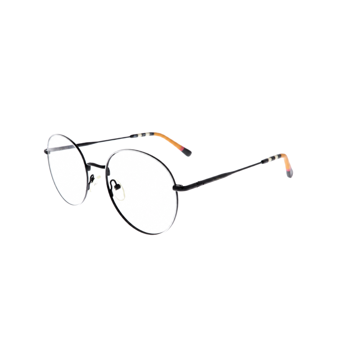 Joy Style JOY10003C5 white black round eyeglasses angle view