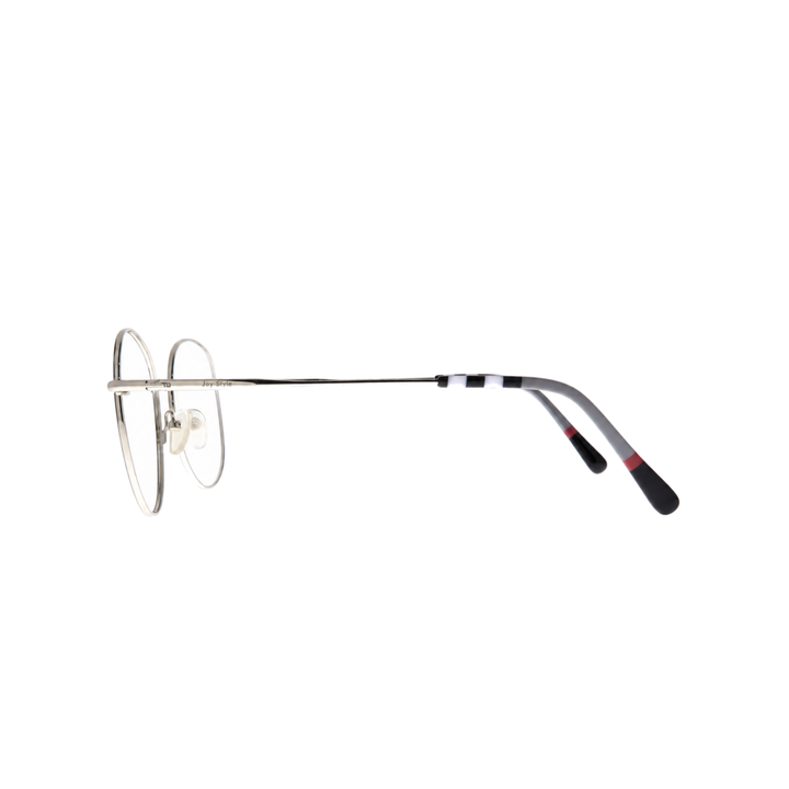 Joy Style For Unisex Metal Eyeglasses Round Shape 52 10005c2 Black Grey Silver