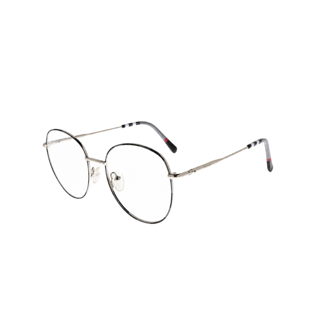 Joy Style For Unisex Metal Eyeglasses Round Shape 52 10005c2 Black Grey Silver