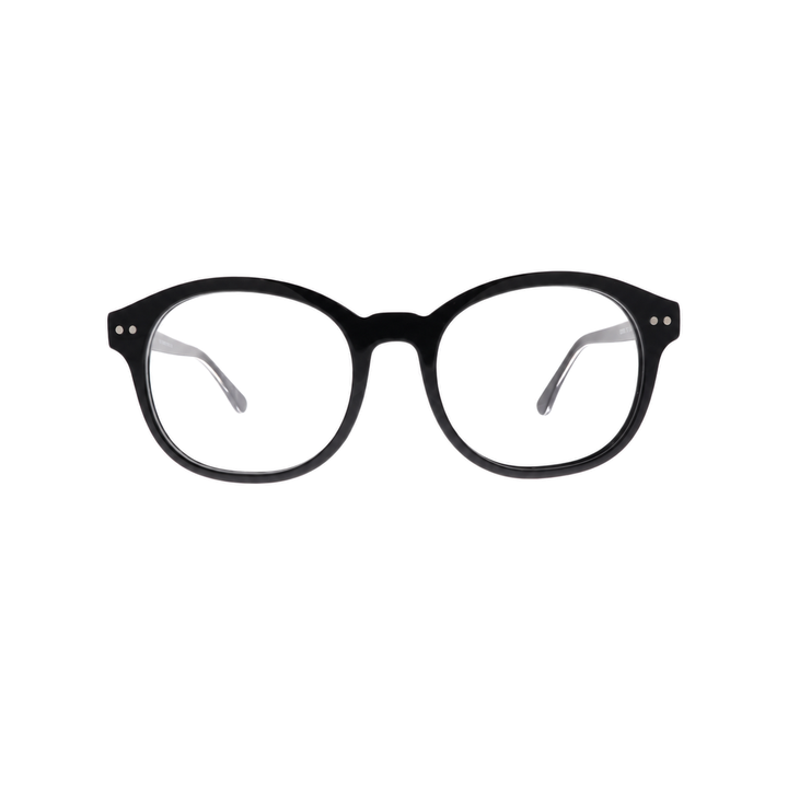Joy Style For Unisex Eyeglasses Clip Round Shape 51 1063c1clip Black