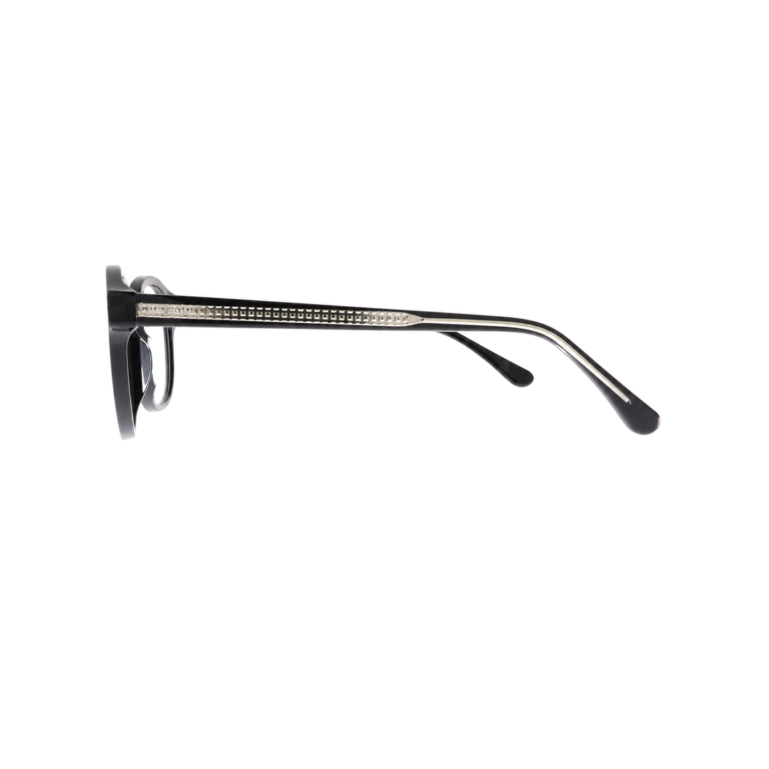 Joy Style For Unisex Eyeglasses Clip Round Shape 51 1063c1clip Black
