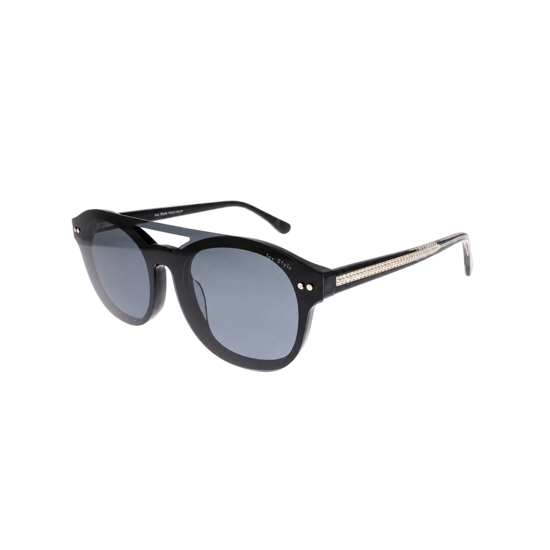 Joy Style For Unisex Eyeglasses Clip Round Shape 51 1063c1clip Black