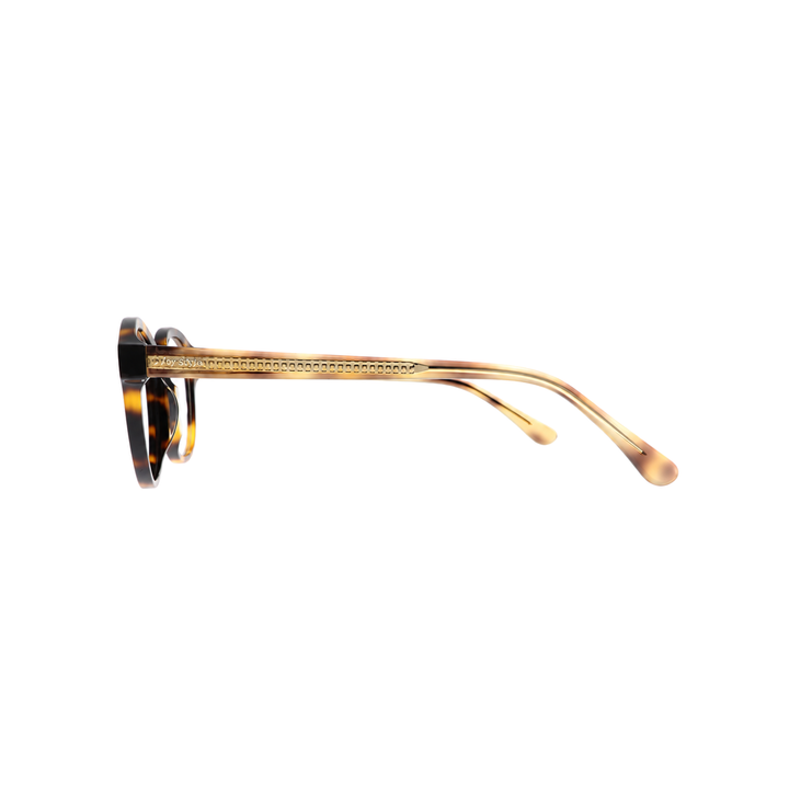 Joy Style For Unisex Eyeglasses Clip Round Shape 51 1063c3clip Brown Tortoiseshell