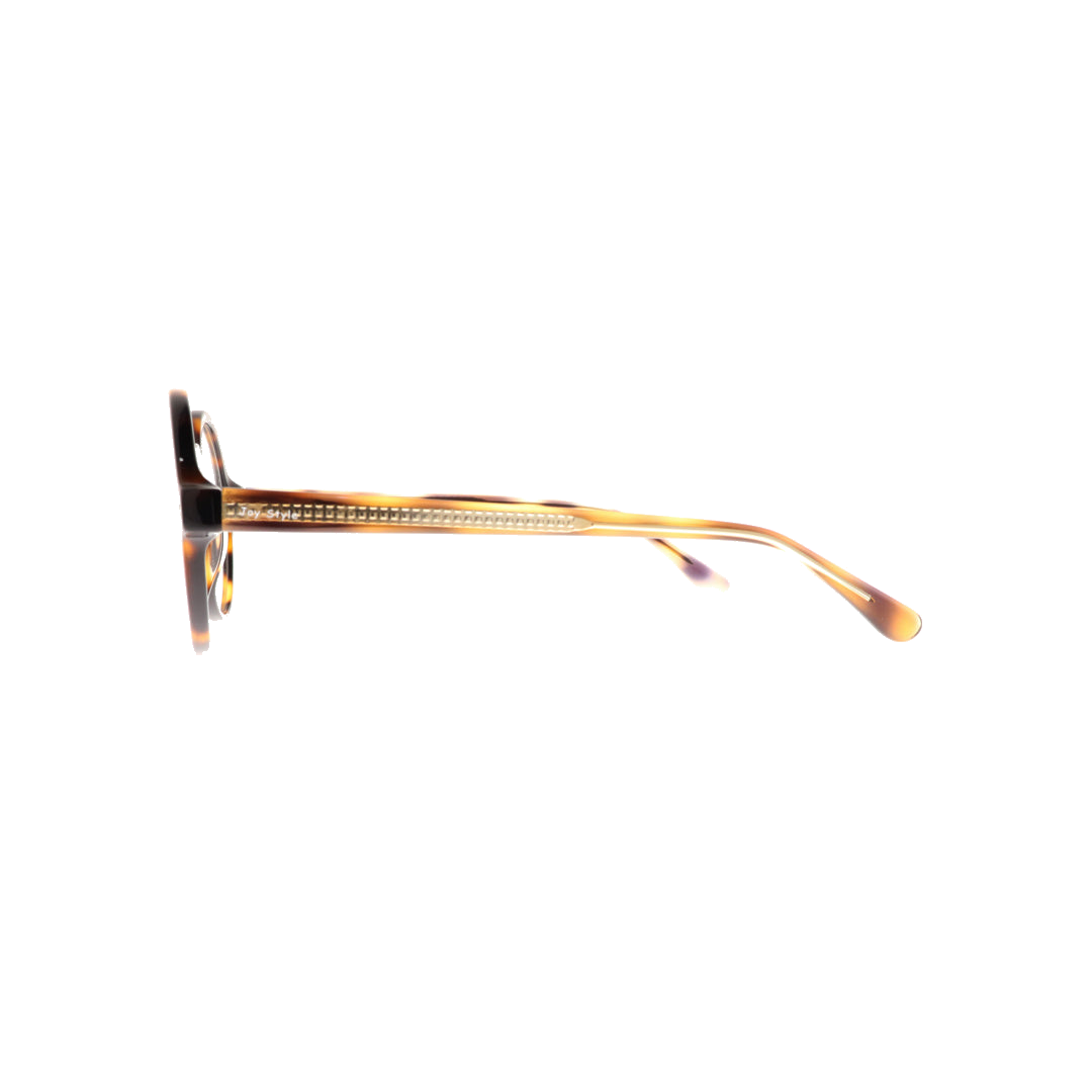 Joy Style For Unisex Eyeglasses Clip Round Shape 52 1065c3clip Brown Tortoiseshell