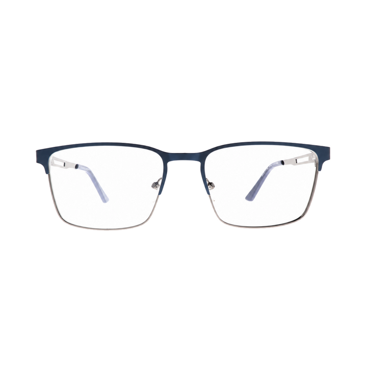 Joy Style نظارات للجنسين شكل مربع معدني 1167c5 أزرق برونزي