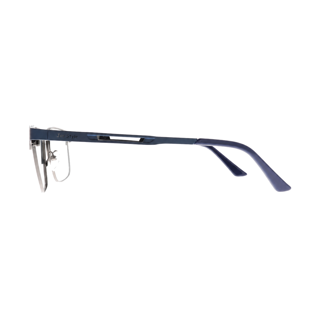 Joy Style نظارات للجنسين شكل مربع معدني 1167c5 أزرق برونزي