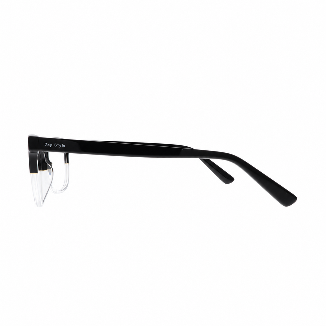 Joy Style For Unisex Eyeglasses Clip Cat Eye Shape Size 54 1217c1clip Clear Black