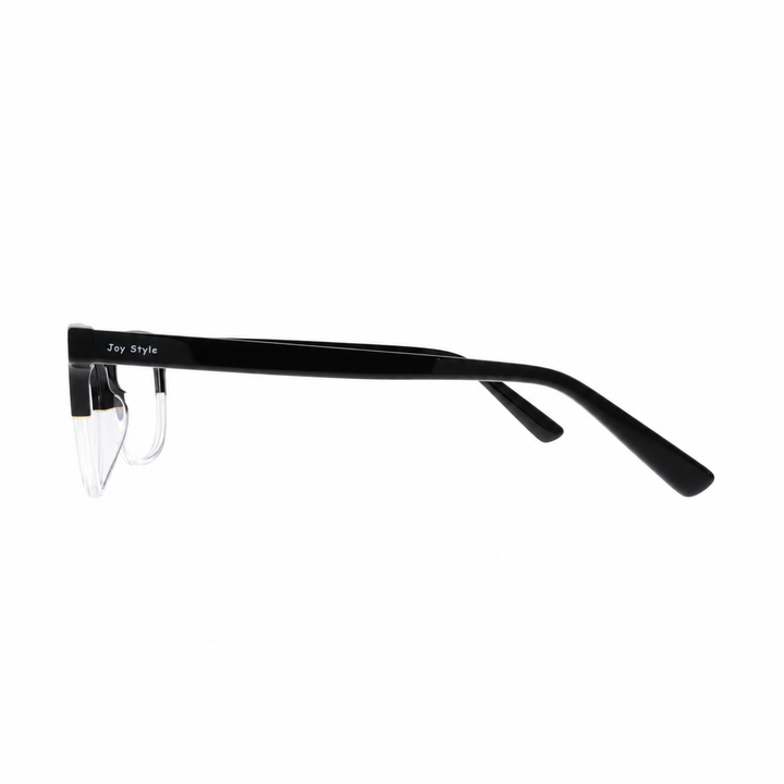 Joy Style For Unisex Eyeglasses Clip Cat Eye Shape Size 54 1217c1clip Clear Black