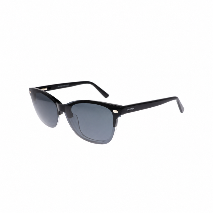 Joy Style For Unisex Eyeglasses Clip Cat Eye Shape Size 54 1217c1clip Clear Black
