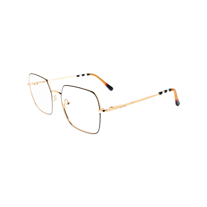 Joy Style 1261C1 black gold eyeglasses view 3