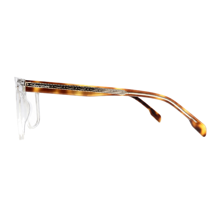 Joy Style For Unisex Eyeglasses Clip Square Shape Size 57 1281c2clip Clear