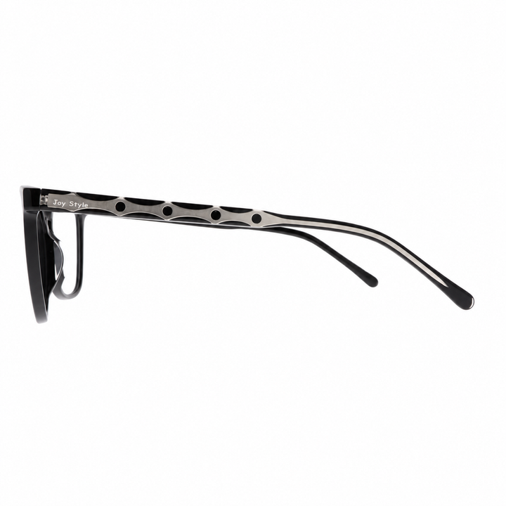 Joy Style For Unisex Eyeglasses Clip Cat Eye Shape Size 55 1282c1clip Black