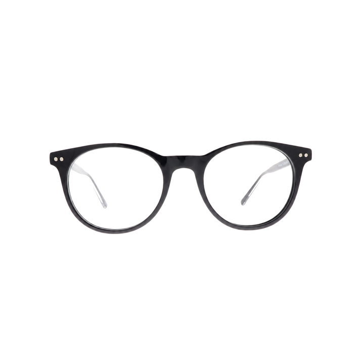 Joy Style For Unisex Eyeglasses Clip Round Shape 51 1286c1clip Black