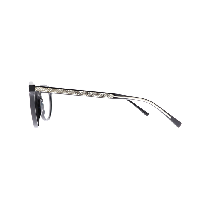 Joy Style For Unisex Eyeglasses Clip Round Shape 51 1286c1clip Black