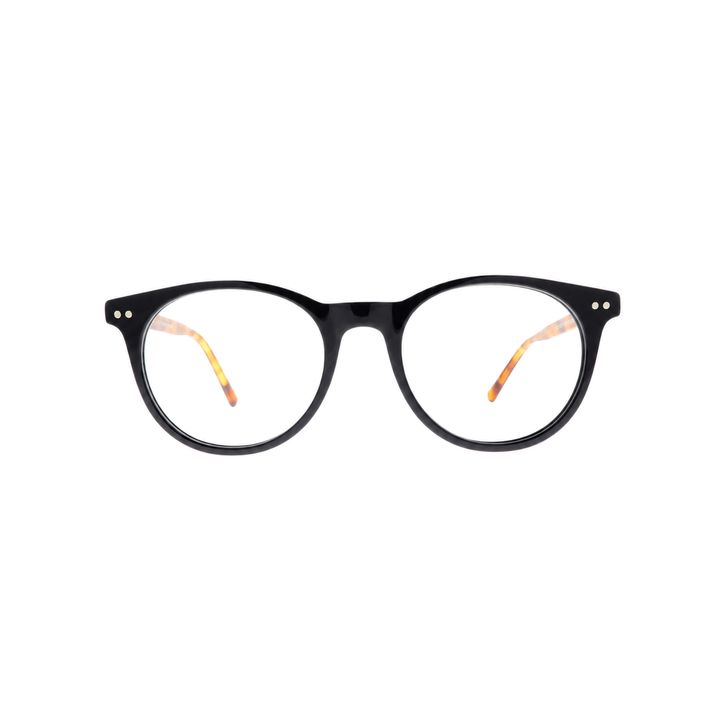 Joy Style For Unisex Eyeglasses Clip Round Shape 51 1286c3clip Black