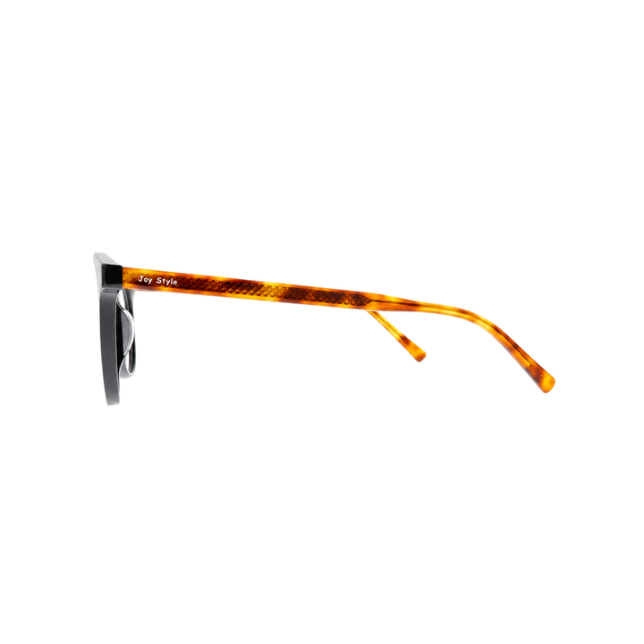 Joy Style For Unisex Eyeglasses Clip Round Shape 51 1286c3clip Black