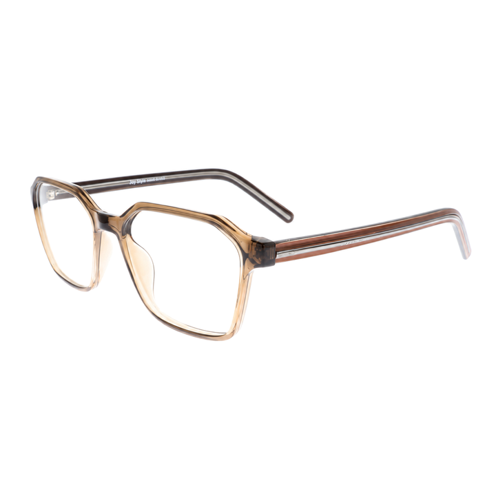 Joy Style نظارات للجنسين شكل مستطيل مقاس 52 1889c6 بني فاتح