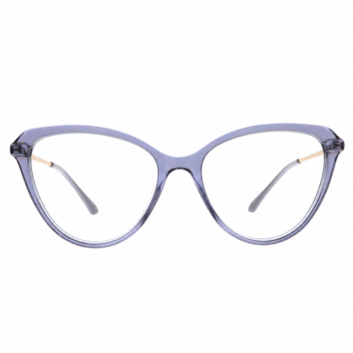 Joy Style 2101C3 light gray eyeglasses front view on white background